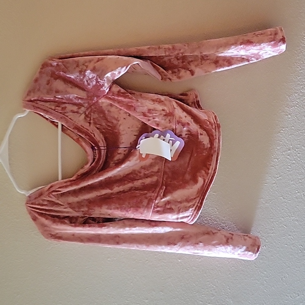 Velvet crop top